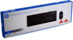⁦مجموعة ماوس و لوحة مفاتيح ألعاب سلكية HP km100 USB⁩ - الصورة ⁦3⁩
