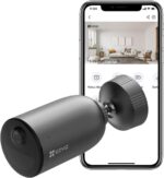 كاميرا EZVIZ خارجية 4MP ببطارية مدمجة وعدسة 2.8mm مع دعم الطاقة الشمسية
