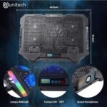 قاعدة تبريد للألعاب S500 RGB مع حامل جوال وشاشة عرض - Image 4