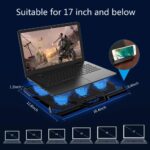 ⁦قاعدة تبريد ألعاب X6B – مزودة بـ 6 مراوح مع إضاءة LED⁩ - الصورة ⁦2⁩