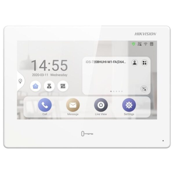 HIKVISION DS-KH9510-WTE1 – وحدة داخلية أندرويد بشاشة لمس 10.1 بوصة