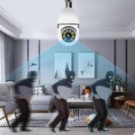 ⁦كاميرا مراقبة منزلية ذكية V380 Pro على شكل لمبة PTZ بزاوية 360°⁩ - الصورة ⁦3⁩