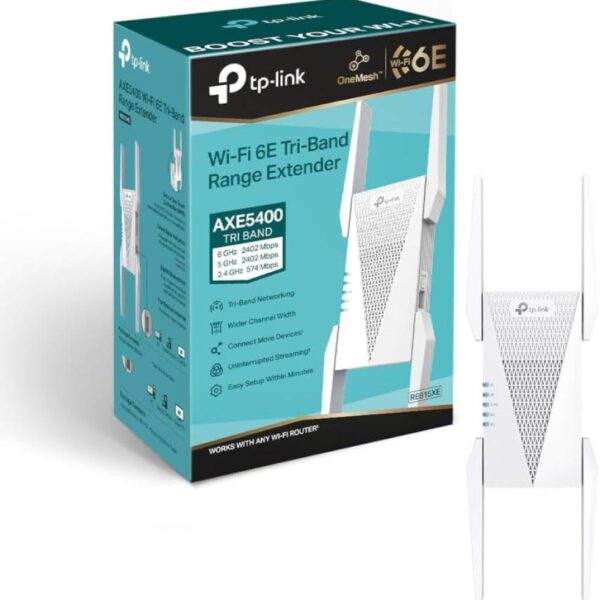 مقوي شبكة تي بي-لينك  AXE5400 Mesh – واي فاي 6E