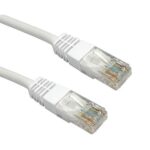 كابل شبكة CAT-6 (لون أبيض) بطول 25 متر