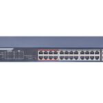سويتش HIKVISION PoE بمدى طويل، 24 منفذ