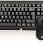 مجموعة ماوس و لوحة مفاتيح ألعاب سلكية HP km100 USB