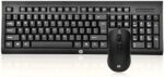 مجموعة ماوس و لوحة مفاتيح ألعاب سلكية HP km100 USB