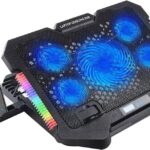 قاعدة تبريد للألعاب S500 RGB مع حامل جوال وشاشة عرض