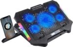قاعدة تبريد للألعاب S500 RGB مع حامل جوال وشاشة عرض