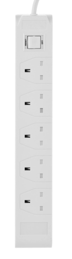 مشترك كهربائي HOMEBEST بخمسة منافذ وطول 5 أمتار