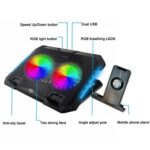⁦قاعدة تبريد للألعاب S900 RGB مع حامل جوال مدمج⁩ - الصورة ⁦2⁩