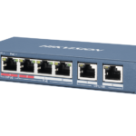 سويتش HIKVISION غير مُدار PoE بمدى طويل، 4 منافذ، بسرعة 100 Mbps