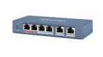 سويتش HIKVISION غير مُدار PoE بمدى طويل، 4 منافذ، بسرعة 100 Mbps