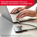 قرص SSD خارجي محمول من SanDisk بسعة 1 تيرابايت – سرعة قراءة 800 ميجابايت/ثانية - Image 6