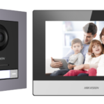 مجموعة إنتركم فيديو IP للفلل والمنازل – زر اتصال واحد DS-KIS604-S