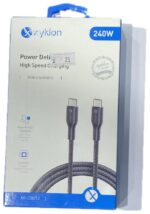 كابل XYKLON تايب C إلى تايب C للشحن السريع 240 واط بطول 1 متر - Image 3