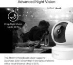 كاميرا مراقبة منزلية ذكية TP-Link Tapo C212 متحركة Pan/Tilt بدقة 2K - Image 5