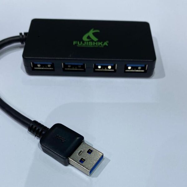 موزع USB 3.0 من FUJISHKA بأربعة منافذ – سرعة 5 جيجابت – موديل FJHU309