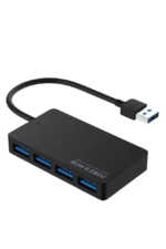 موزع USB 3.0 من النوع النحيف TULTRA – 4 منافذ، منفذ Type-C 3.1، سرعة 5 جيجابت – موديل AL503