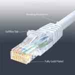 ⁦كابل شبكة JD FN403 من النوع CAT-6 (لون أبيض) بطول 3 أمتار⁩ - الصورة ⁦3⁩
