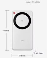 راوتر متنقل ZTE 5G Pocket WiFi U30 Air بسعة بطارية 4500 مللي أمبير - Image 6