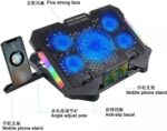 قاعدة تبريد للألعاب S500 RGB مع حامل جوال وشاشة عرض - Image 6