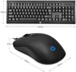 ⁦مجموعة ماوس و لوحة مفاتيح ألعاب سلكية HP km100 USB⁩ - الصورة ⁦2⁩