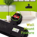 مشترك كهربائي HOMEBEST أسود بثلاث منافذ - Image 3