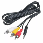 كابل تحويل صوت ستيريو 3.5 ملم إلى 3 رؤوس RCA - Image 2